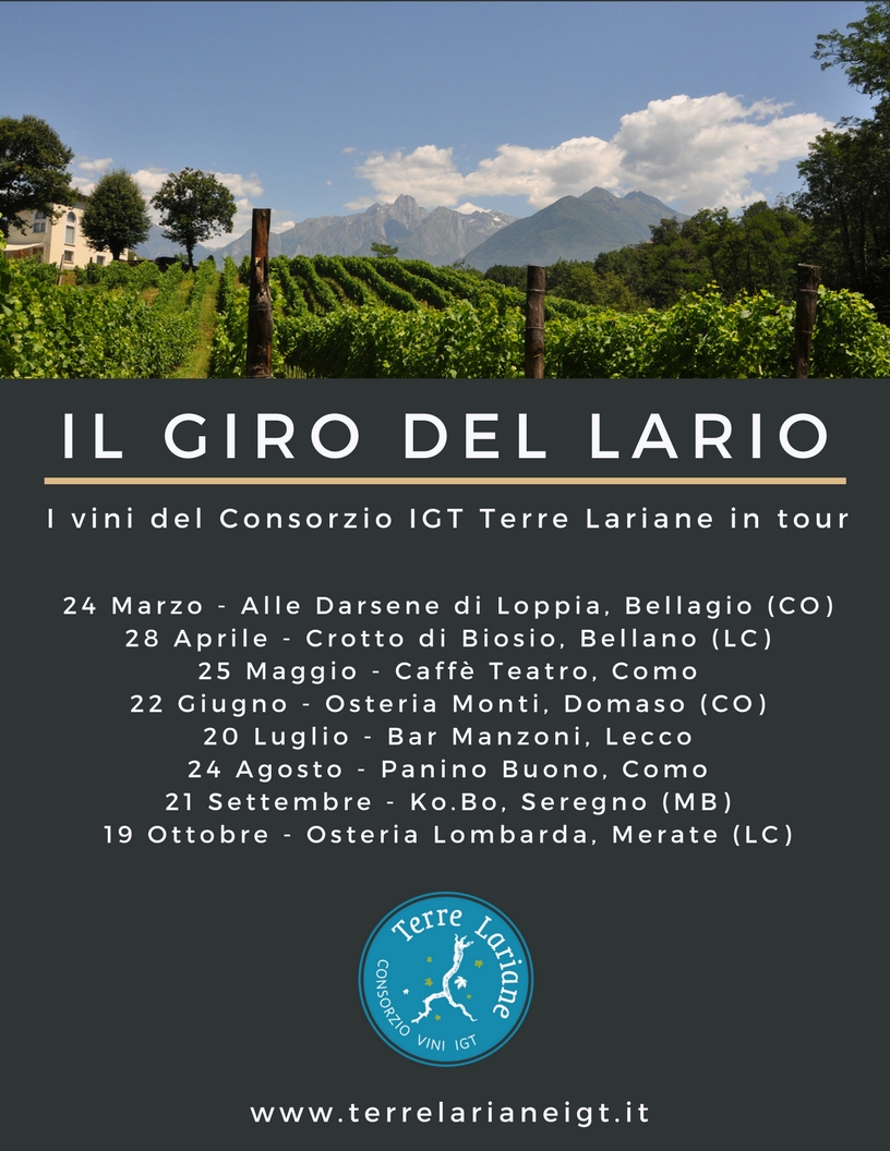 IL GIRO DEL LARIO: I vini del Consorzio IGT Terre Lariane in tour